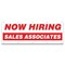 Signmission Now Hiring Sales Associates Banner Apply Inside Accepting Application Single Sided B-120-30299 - alternate 1